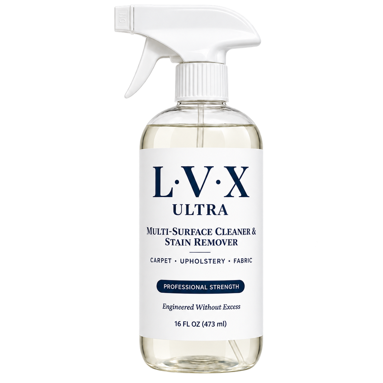 L·V·X Ultra Multi-Surface Cleaner and Stain Remover spray bottle